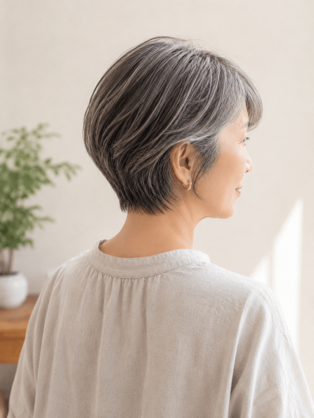 大人ショートのヘアスタイル