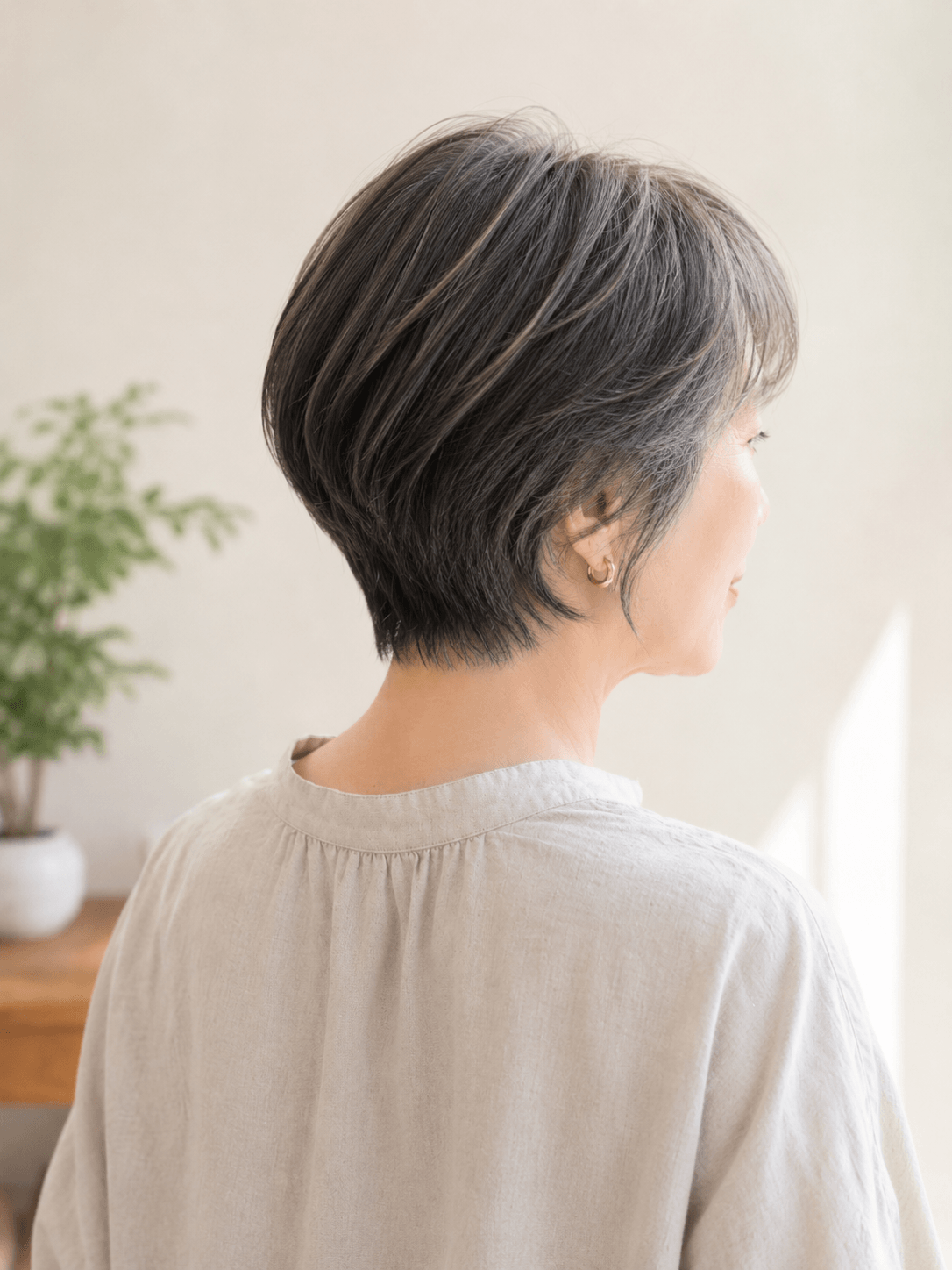 グレイカラーのヘアスタイル